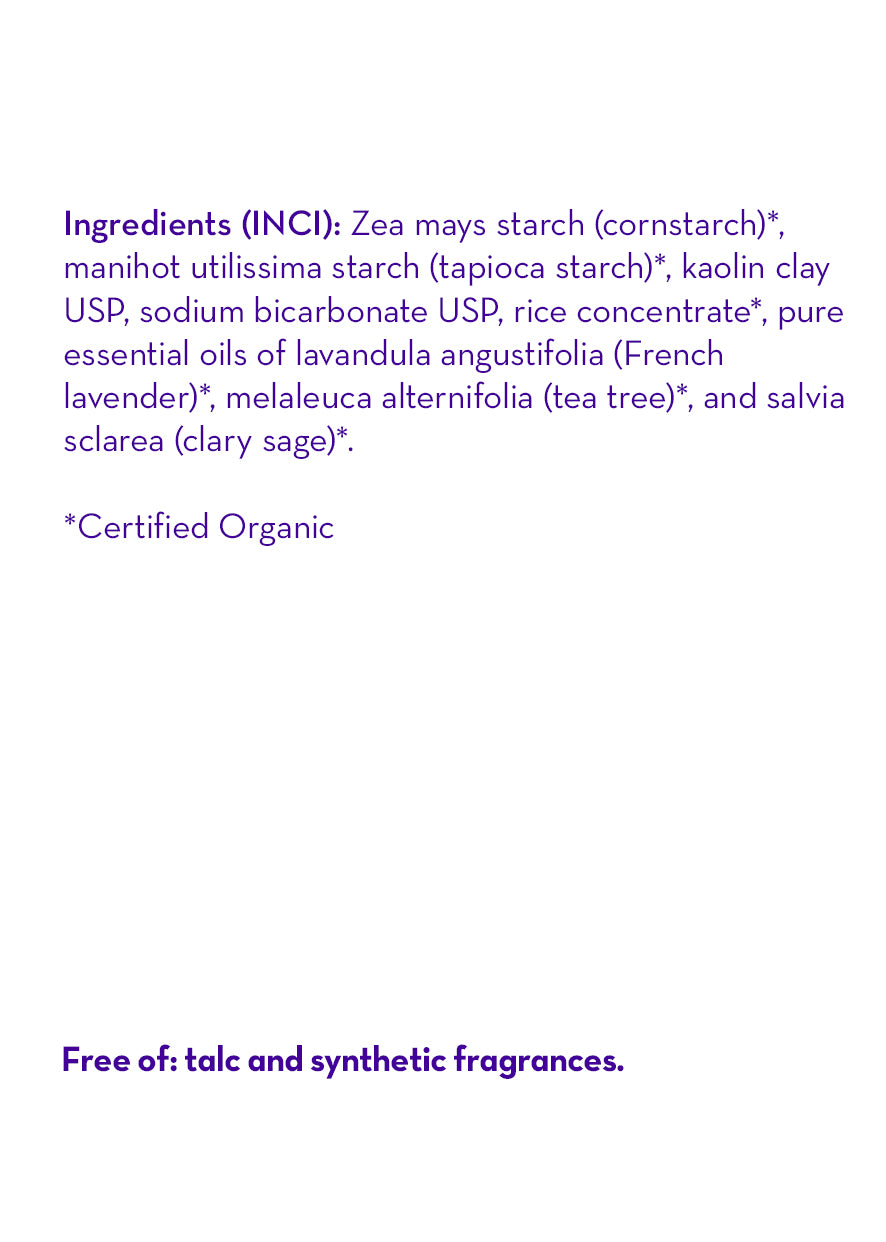Calming™ Organic (NonTalc) Powder