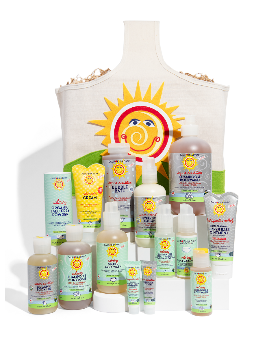 Panier Cadeau De Naissance Aveeno - Essentials Pour Bébé - Baby Shower - Thème Bébé