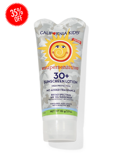 California Kids® #supersensitive Tinted Broad Spectrum SPF 30+ Sunscreen